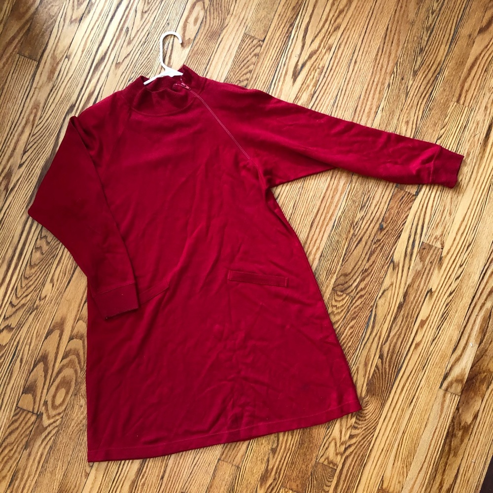 Turtle Neck Knit Dress